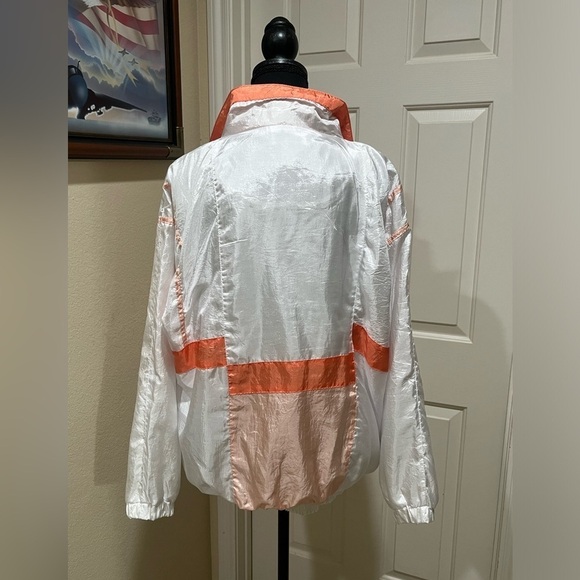 LAVON  90’S VINTAGE MENS, PEACH PRINT TRACK JACKET SIZE L - Picture 5 of 13